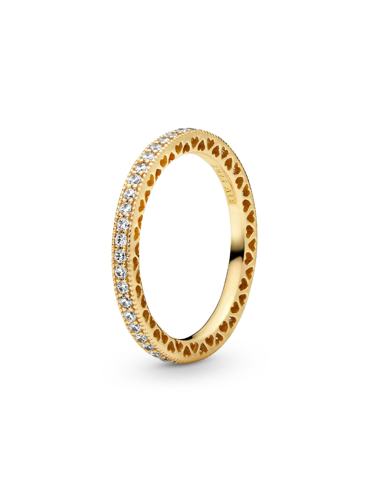 Pandora Prsten "Zlatni pavé krug"