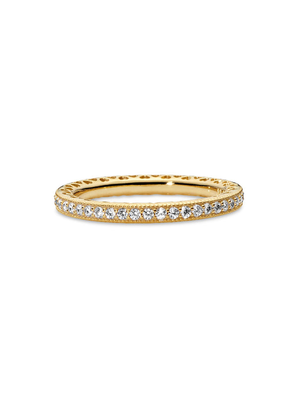 Pandora Prsten "Zlatni pavé krug"